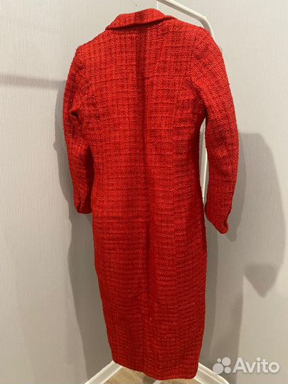 Пальто женское твидовое