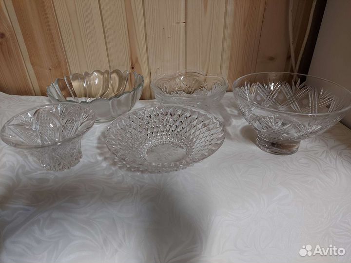 Хрустальные салатники СССР