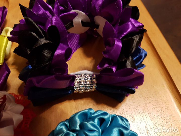 Бантики ручная работа, заколки, резинки для волос