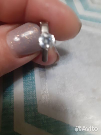 Серьга серебрянная