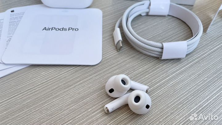 Наушники airpods pro 2 (чип 1562a/airoha) +шумка