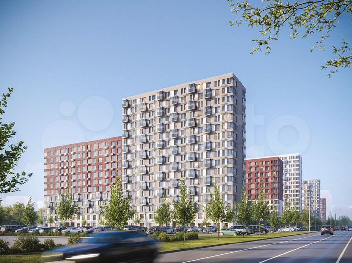 2-к. квартира, 51,9 м², 12/17 эт.