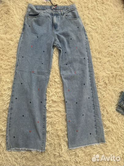 Джинсы широкие