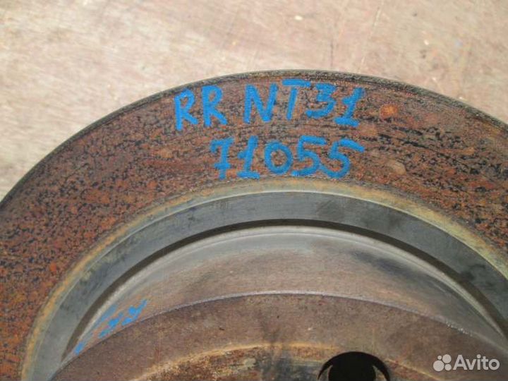 Тормозной диск задний Nissan Xtrail NT31 MR20DE