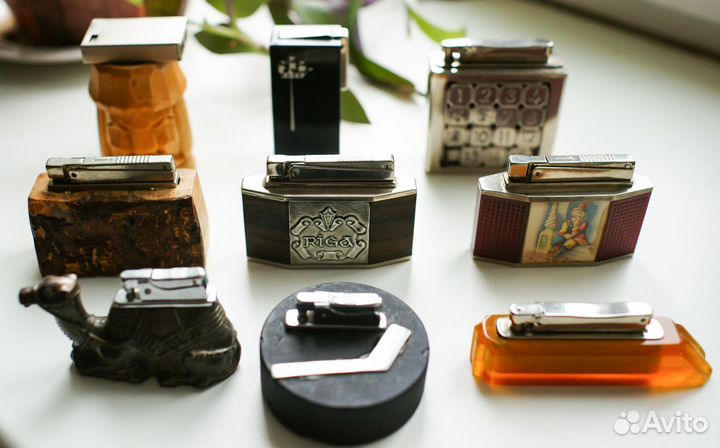 Бензиновые зажигалки СССР Рига Ленинград RJF лэ