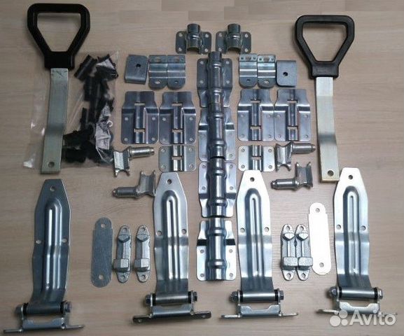 Комплект фурнитуры для фургонов в 1 коробоку с РУКОЯТКОЙ ДЕЛЬТА