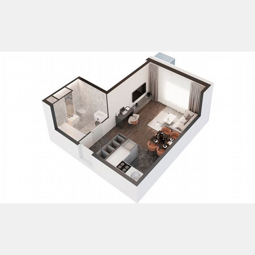 Апартаменты-студия, 28,5 м², 28/30 эт.