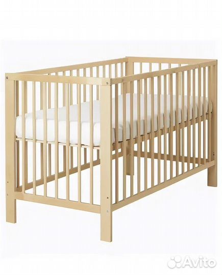 Кроватка IKEA гулливер с матрасом