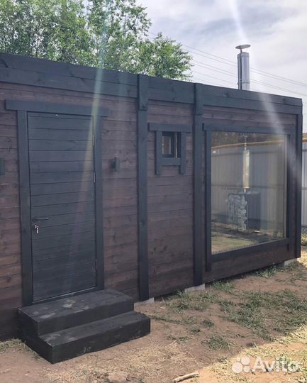 Баня каркасная