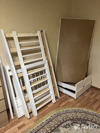 Детская кровать 160 на 80 с матрасом