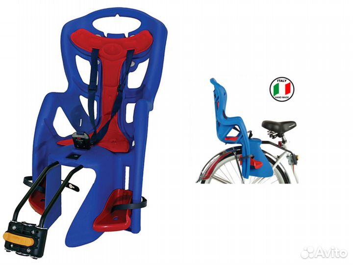 Кресло детское на багажник велосипеда bellelli pep