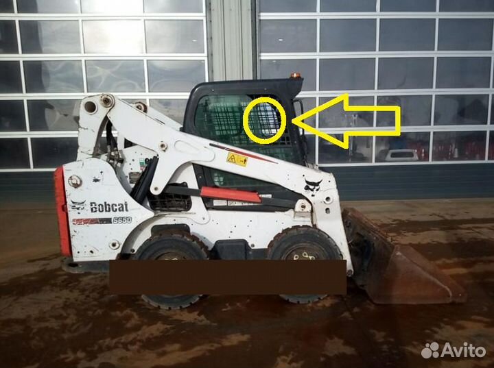 Стекло боковое форточка 7261610 для Bobcat S530