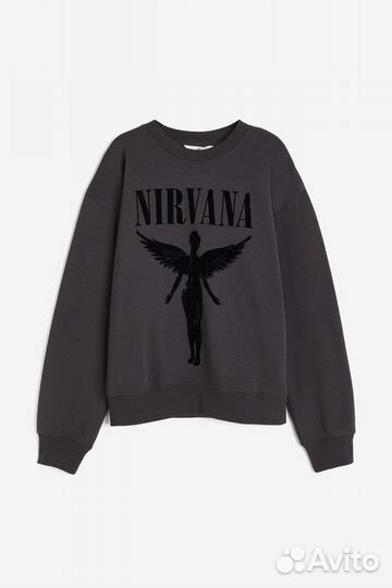 Свитшот H&M Nirvana Long sleeve