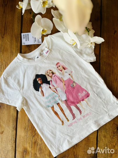 Футболки для девочки h&m 98 104