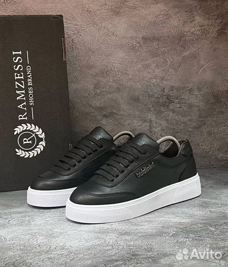 Кеды мужские кожаные baldinini