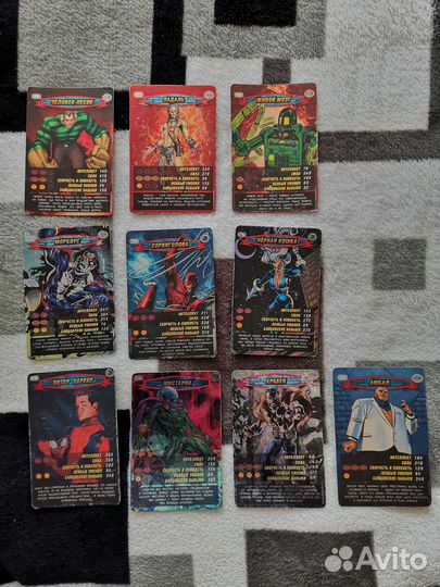 Карточки Человек-Паук (1-2 серий)