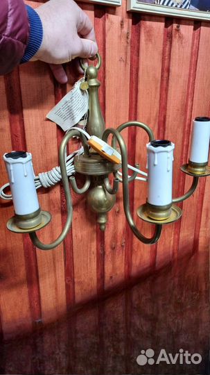 Бра Польша 1982г. Латунь новое