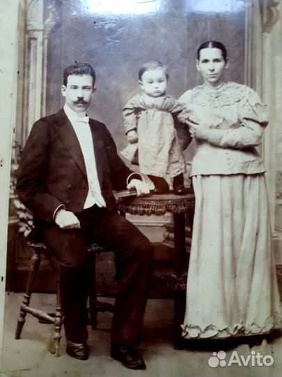 Старинные фото, кабинет - портрет. Антиквариат