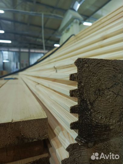 Брус профилированный из сибирской лиственницы