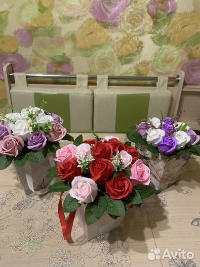 Букет цветов из мыла