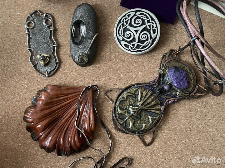 Кулон подвеска брошь Olirna авторская бижутерия