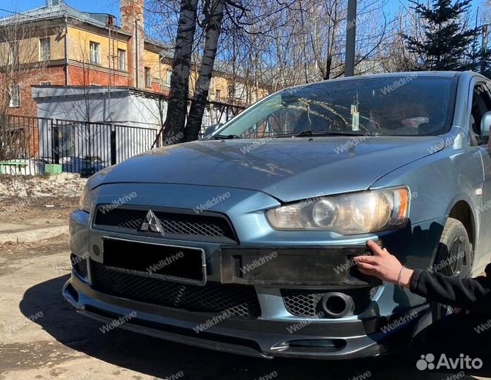 Подиум под гос номер Mitsubishi Lancer X 10 дорест