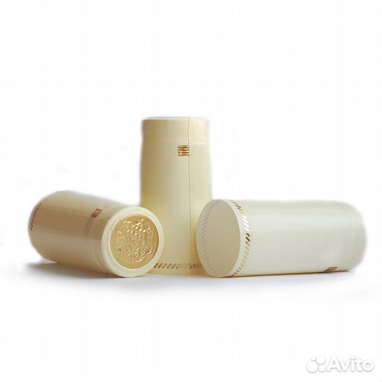 Термоусадочные колпачки для бутылок, 40 штук