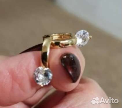 Серьги с цирконом