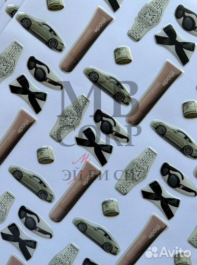 3D стикеры с вашим дизайном оптом