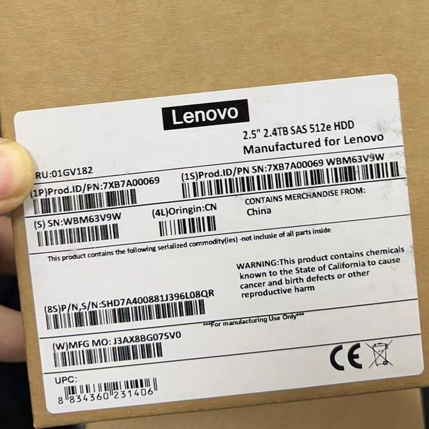 [7XB7A00069] Жесткий Диск Lenovo 2.4tb 01gv182 7xb7a00069