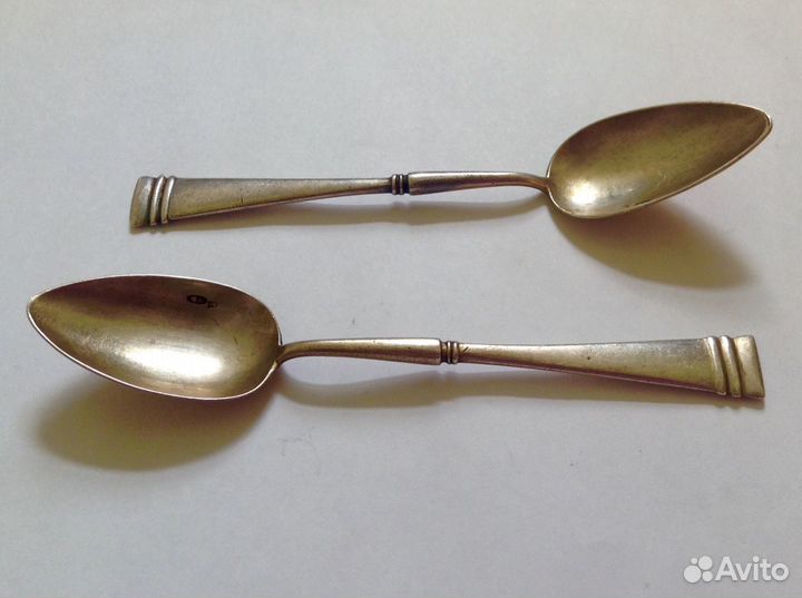 Ложка чайная серебро 84. Модерн