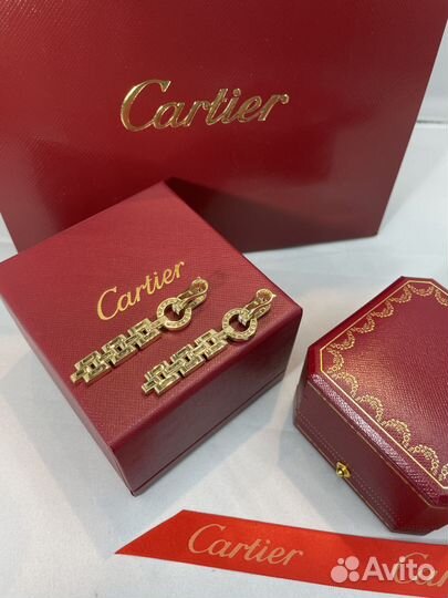 Серьги cartier agrafe