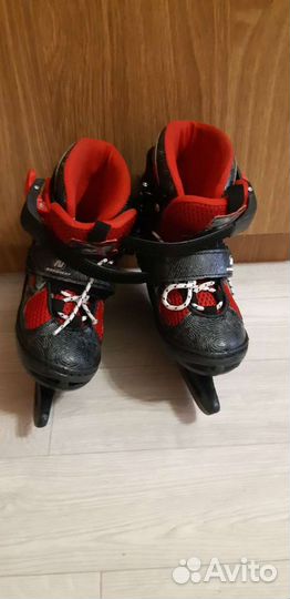 Коньки детские раздвижные размер 31-33