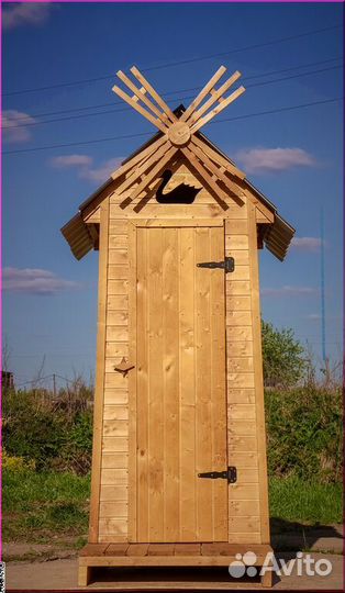 Дачный туалет деревянный HME560