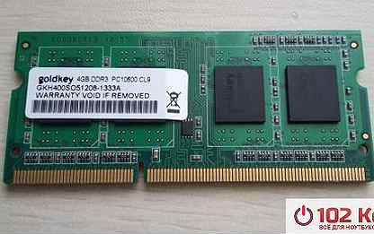 Оперативная память для ноутбука Goldkey 4GB DDR3 P
