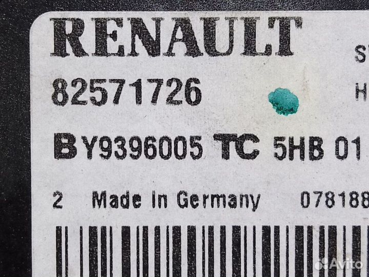 Блок управления отопителем Renault, 82571726 код 18299