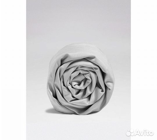 Простынь GoodNight Сатин 180х200х20 Светло-серый н