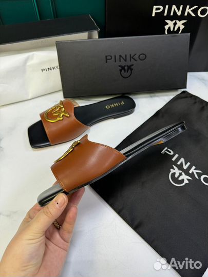 Шлепанцы pinko натуральная кожа