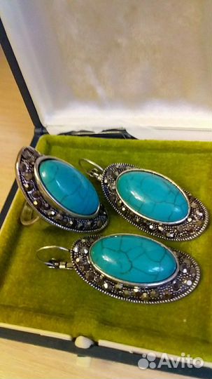 Комплект перстень и серьги