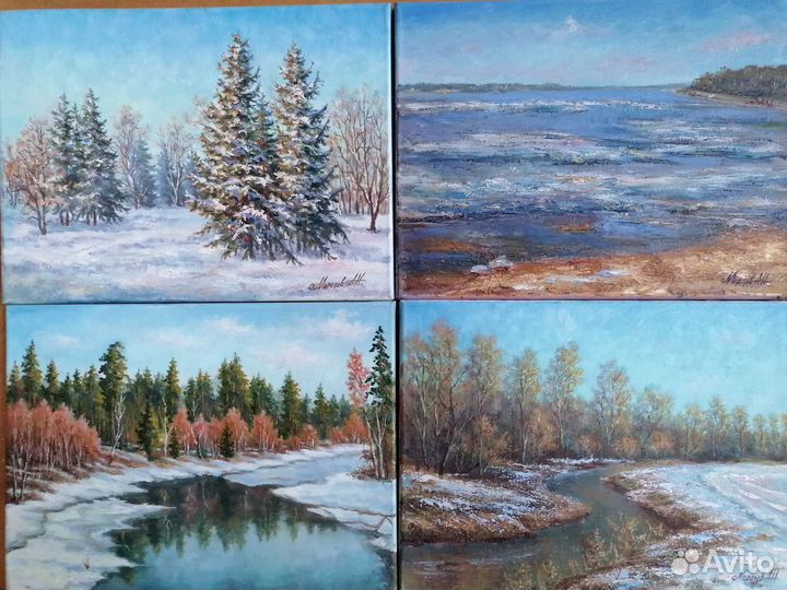 Картина маслом - пейзажи,натюрморты,абстракции