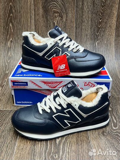 New Balance 574 зимние с мехом