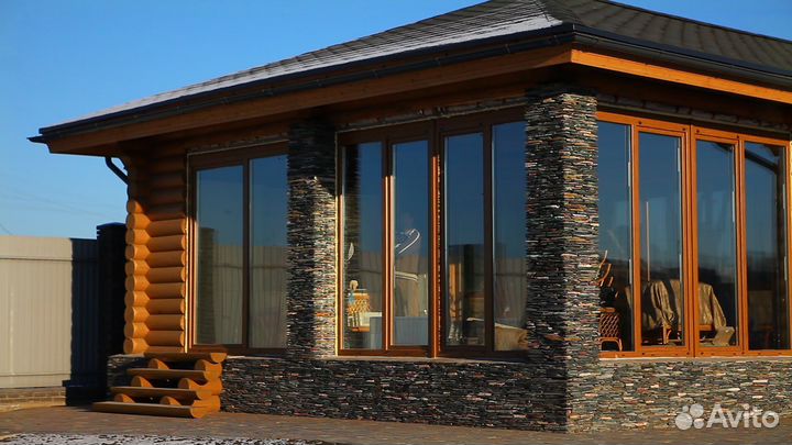 Фасадное остекление коттеджей