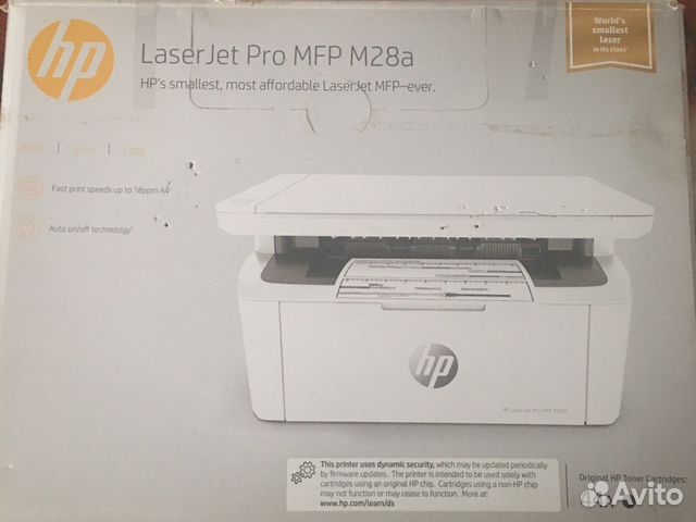 Мфу HP лазерный принтер сканер М28а