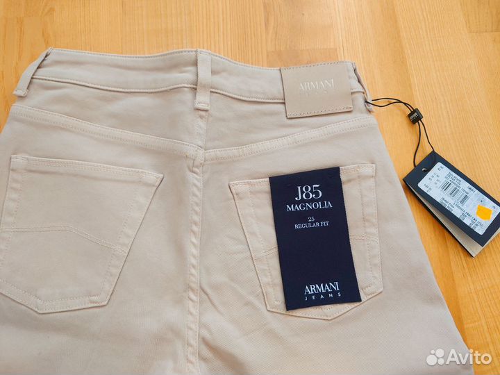 Джинсы бежевые Armani Jeans оригинальные 25 размер