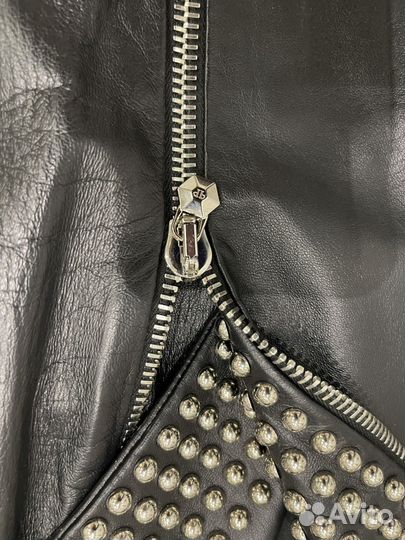 Кожаное платье philipp plein