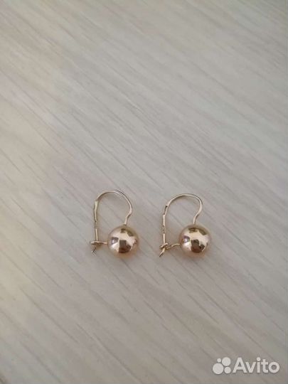 Золотые серьги советские