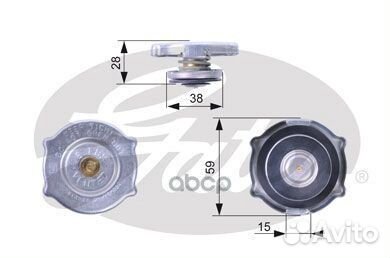 Крышка RC135 RC135 Gates