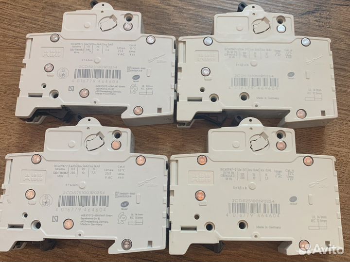 ABB Автоматический выключатель S201 C25A/1п/6.0 kA