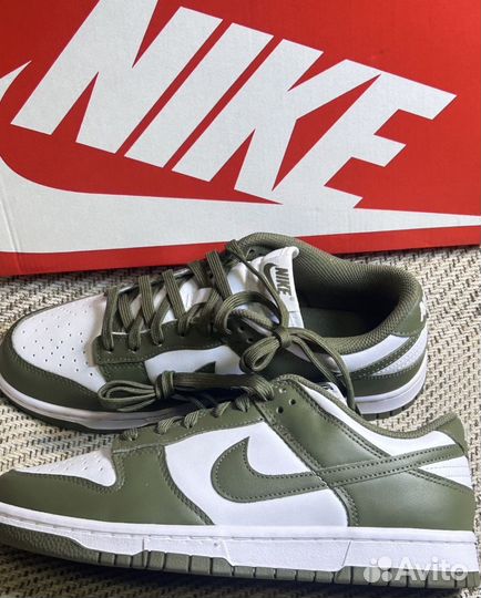 Nike Dunk Low Medium Olive Оригинал