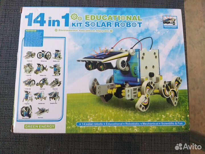 Робот конструктор solar robot 14в1